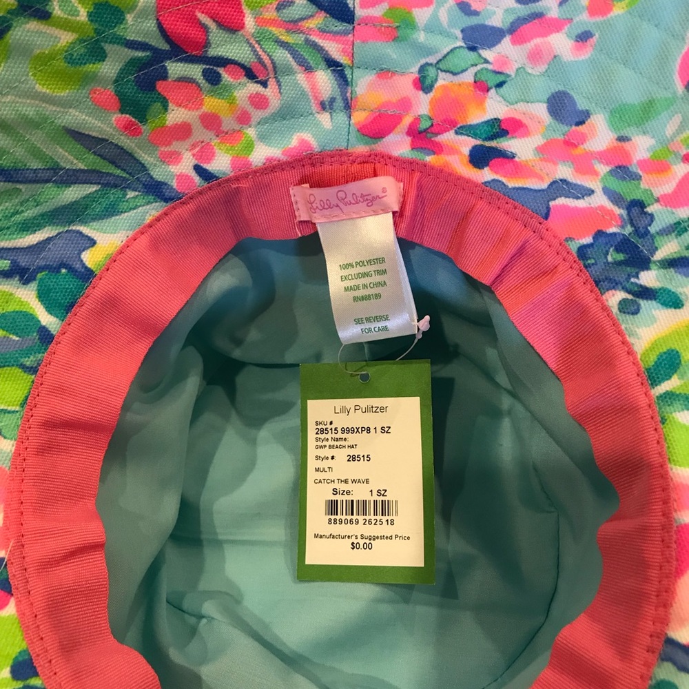 NWT Lilly Pulitzer Catch the Wave print hat